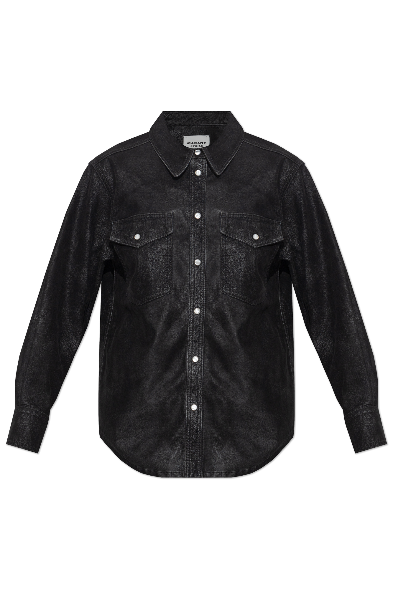 Tシャツ・カットソー ISABEL MARANT ETOILE Black synthetic leather Karima shirt Tシャツ・カットソー ISABEL MARANT ETOILE Black synthetic